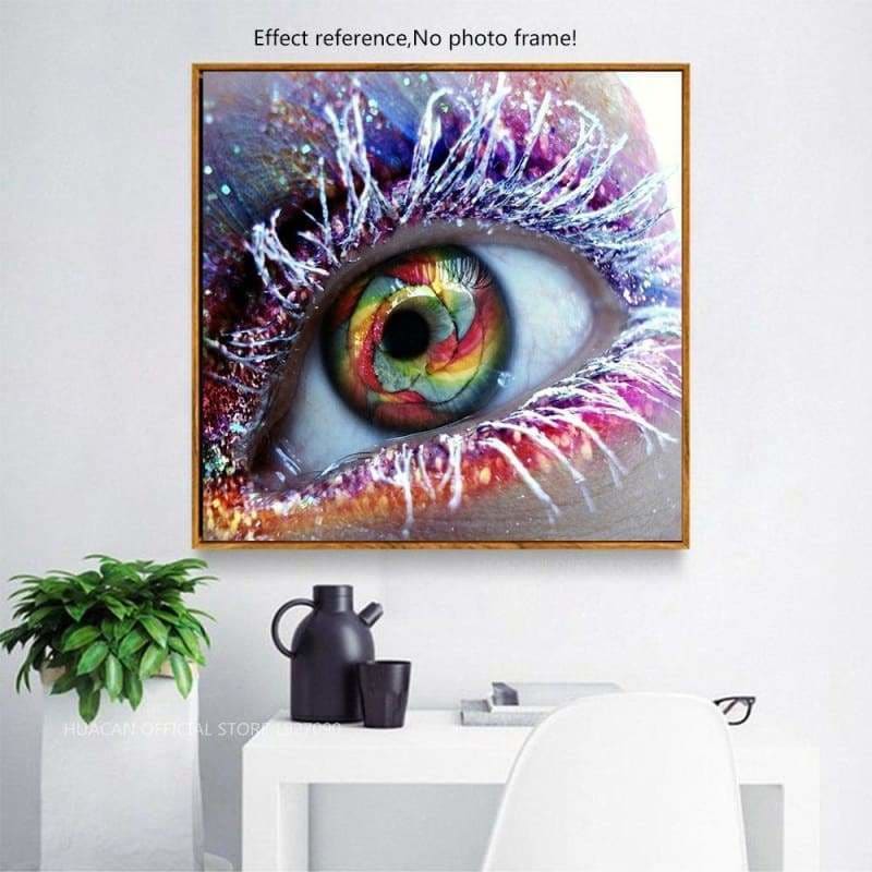 Full Drill - 5D DIY Diamond Painting Kits Dream Colorful Eye - NEEDLEWORK KITS