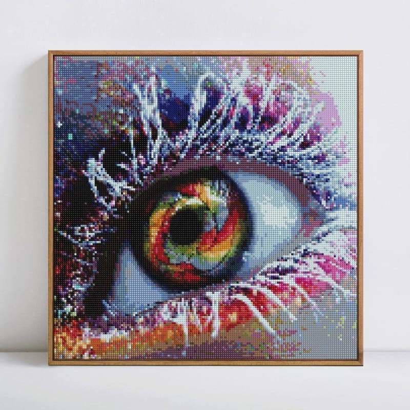 Full Drill - 5D DIY Diamond Painting Kits Dream Colorful Eye - NEEDLEWORK KITS