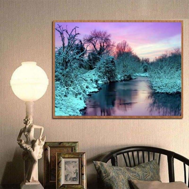 Full Drill - 5D DIY Diamond Painting Kits Dream Landscape Lake - NEEDLEWORK KITS