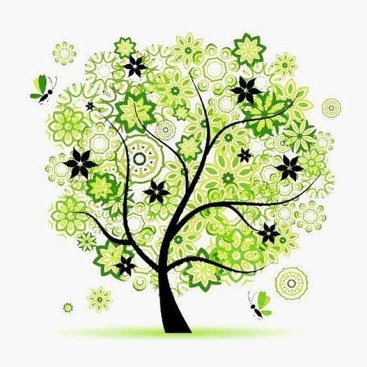 Full Drill - 5D DIY Diamond Painting Kits Dream Light Green