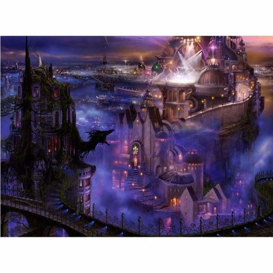 Full Drill - 5D DIY Diamond Painting Kits Dream Night Castle