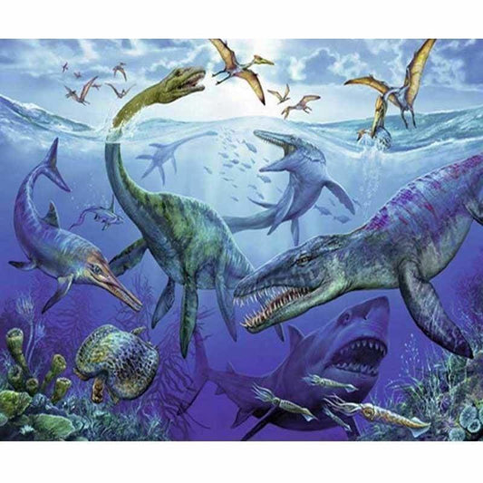 Full Drill - 5D DIY Diamond Painting Kits Fierce Shark
