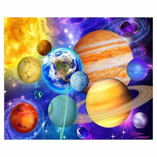 Full Drill - 5D DIY Diamond Painting Kits Grand Beautiful Planets - NEEDLEWORK KITS