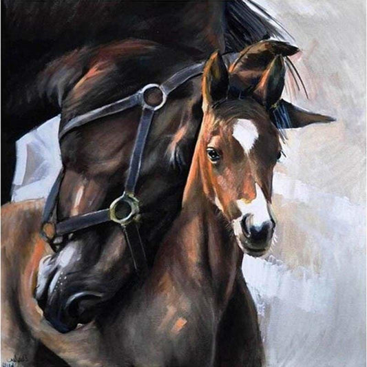 Diamond Painting Black Rearing Horse – Diamonds Wizard