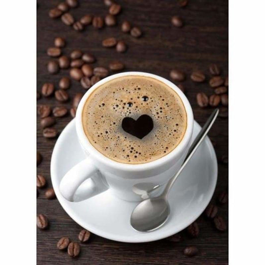 Full Drill - 5D DIY Diamond Painting Kits Love Coffee Cup -