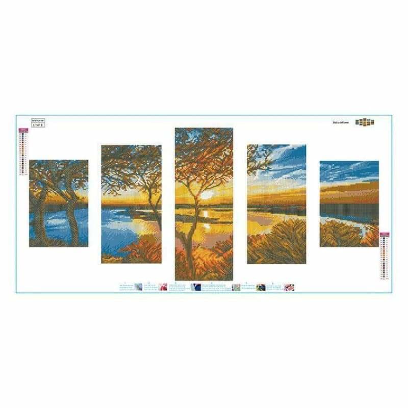 Full Drill - 5D DIY Diamond Painting Kits Multi Panel 