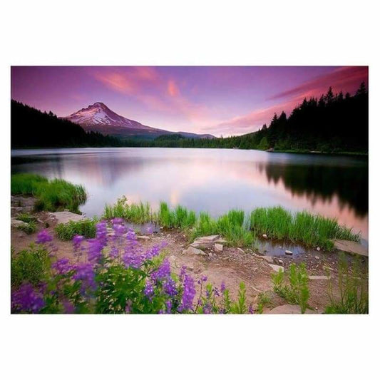 Full Drill - 5D DIY Diamond Painting Kits Popular Wall Decoration quiet Mountain&Lake - NEEDLEWORK KITS