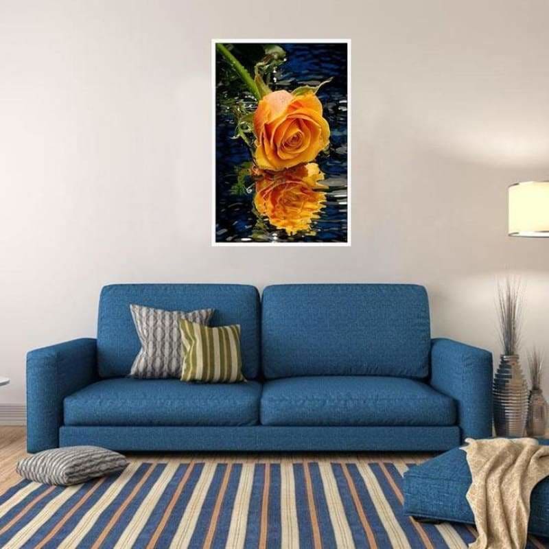 Full Drill - 5D DIY Diamond Painting Kits Pretty Gold Rose 