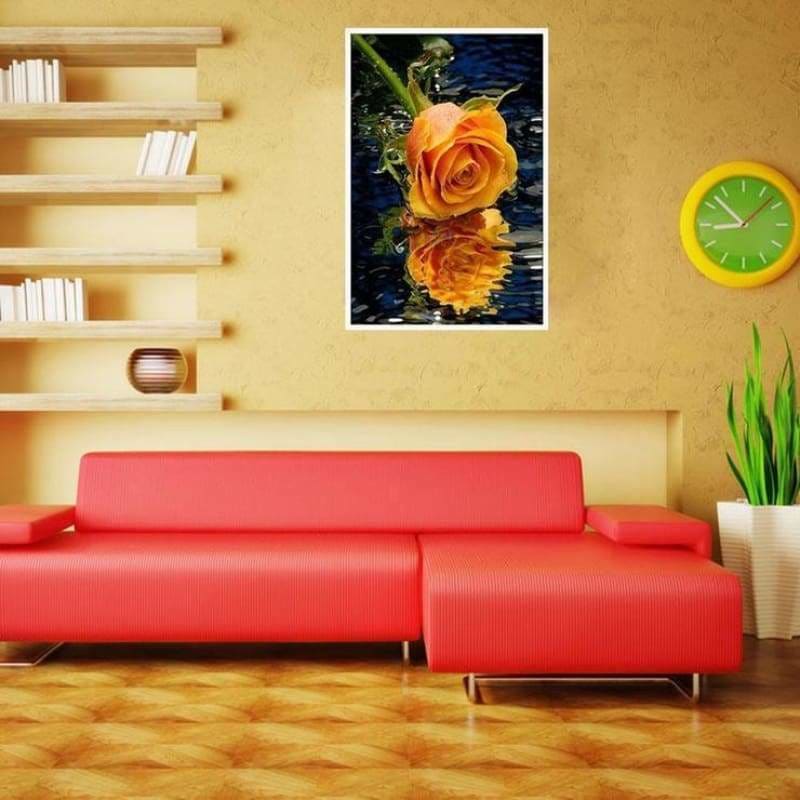 Full Drill - 5D DIY Diamond Painting Kits Pretty Gold Rose 