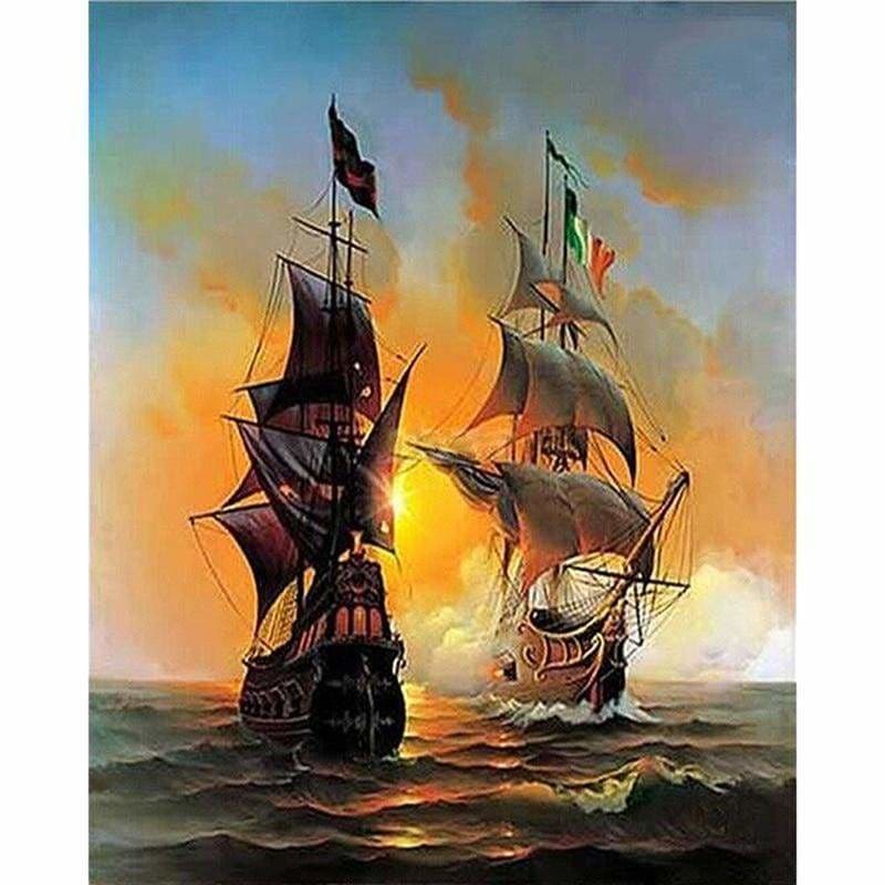 Full Drill - 5D DIY Diamond Painting Kits Sailboats Sailing 