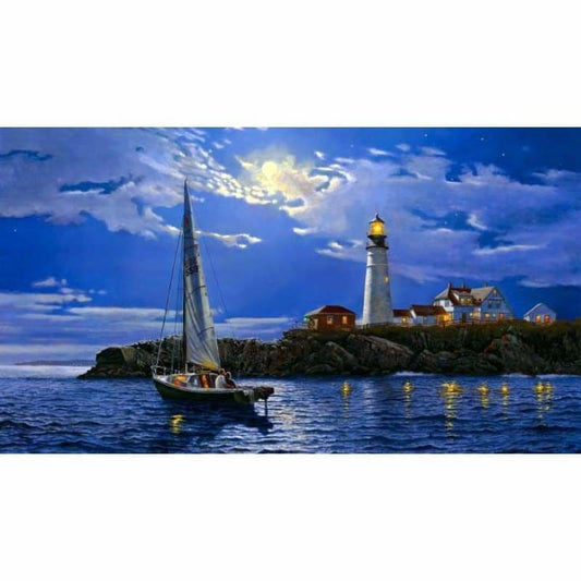 Full Drill - 5D DIY Diamond Painting Kits Sailing Boat
