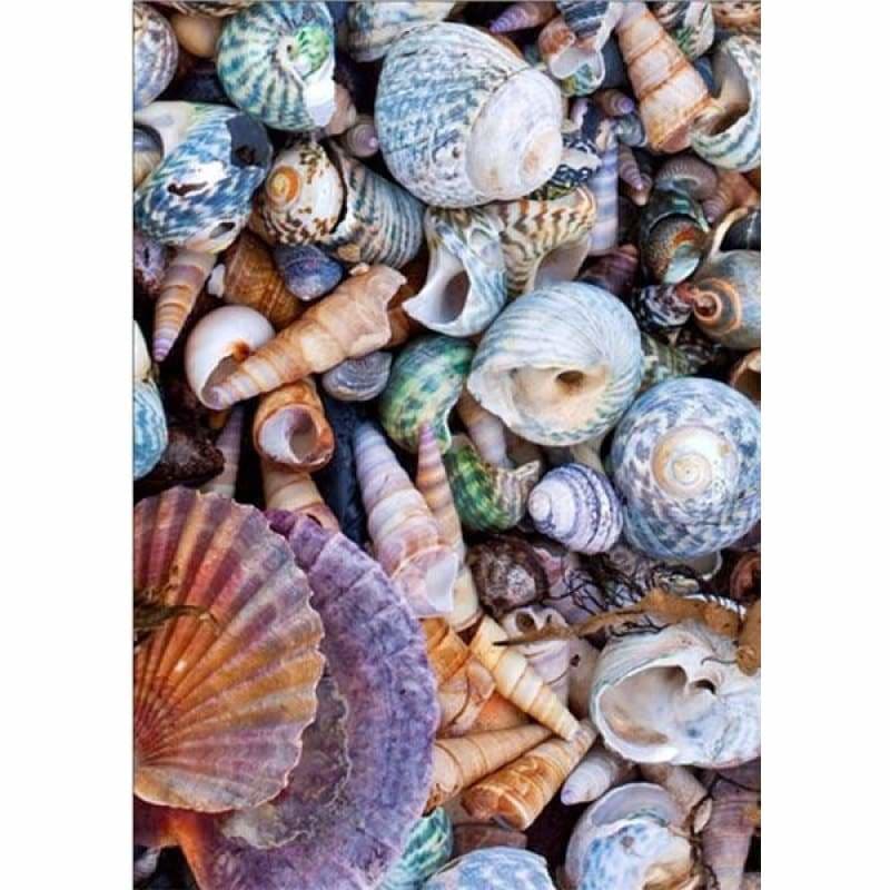 Full Drill - 5D DIY Diamond Painting Kits Summer Beach Shell Pebble - NEEDLEWORK KITS