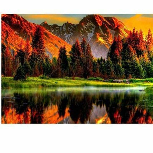 Full Drill - 5D DIY Diamond Painting Kits Sunset Landscape 