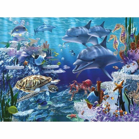 Full Drill - 5D DIY Diamond Painting Kits Underwater World - NEEDLEWORK KITS