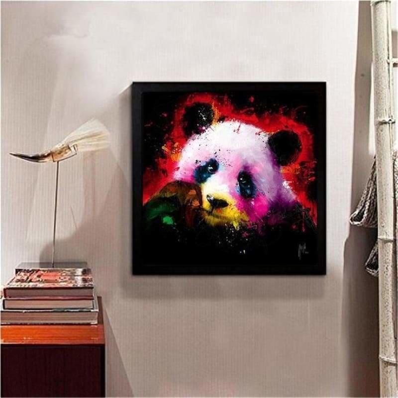 Full Drill - 5D DIY Diamond Painting Kits Watercolor Lovely and Honest Panda - NEEDLEWORK KITS