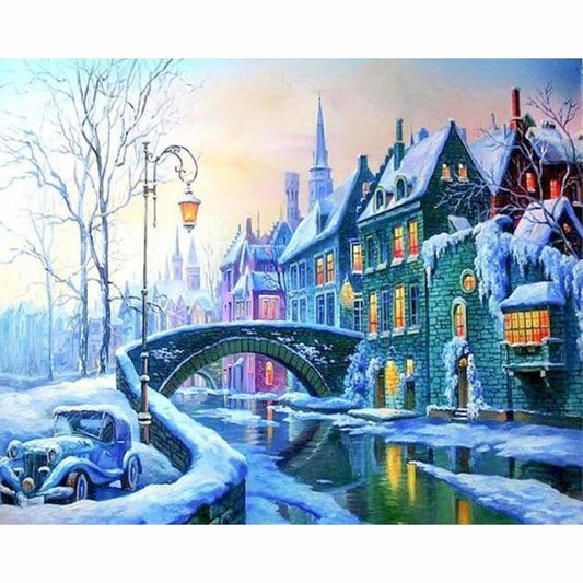 Full Drill - 5D DIY Diamond Painting Kits Winter Landscape