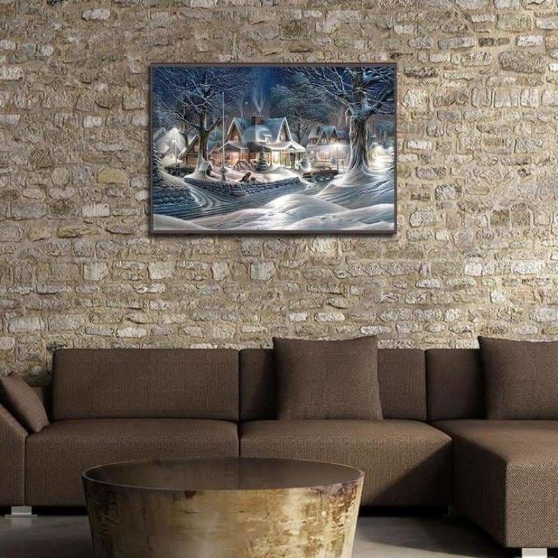 Full Drill - 5D DIY Diamond Painting Kits Winter Landscape 