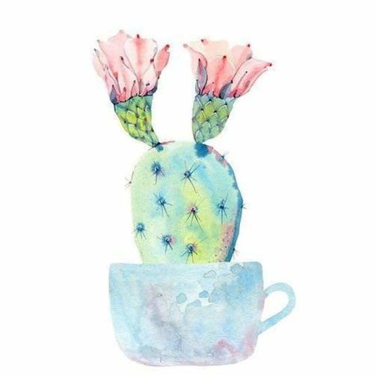 Full Square Drill Plant Cactus Full Drill - 5D Diy Diamond