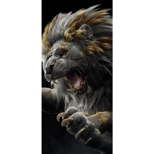 Gold Lion- Full Drill Diamond Painting - Special Order -