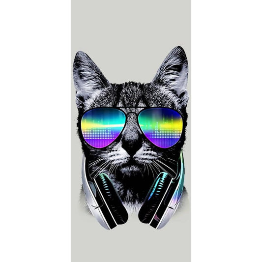 Hipster Cat - Full Drill Diamond Painting - Special Order -