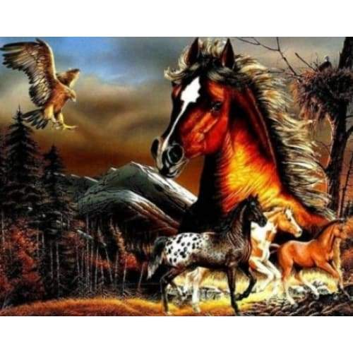 Horses 013- Full Drill Diamond Painting - Special Order - 