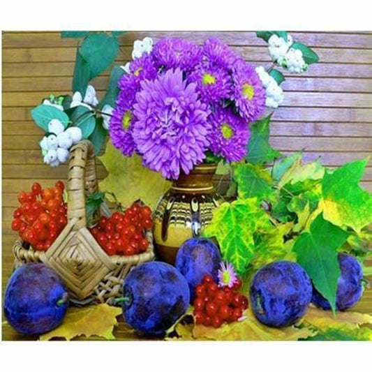 Hot Sale Colorful Flower Wall Decor Full Drill - 5D Diy