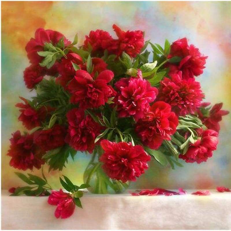 Full Drill - 5D DIY Diamond Painting Kits Beautiful Floral in Vase - NEEDLEWORK KITS