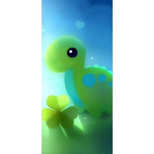 Little Green Dino- Full Drill Diamond Painting - Special