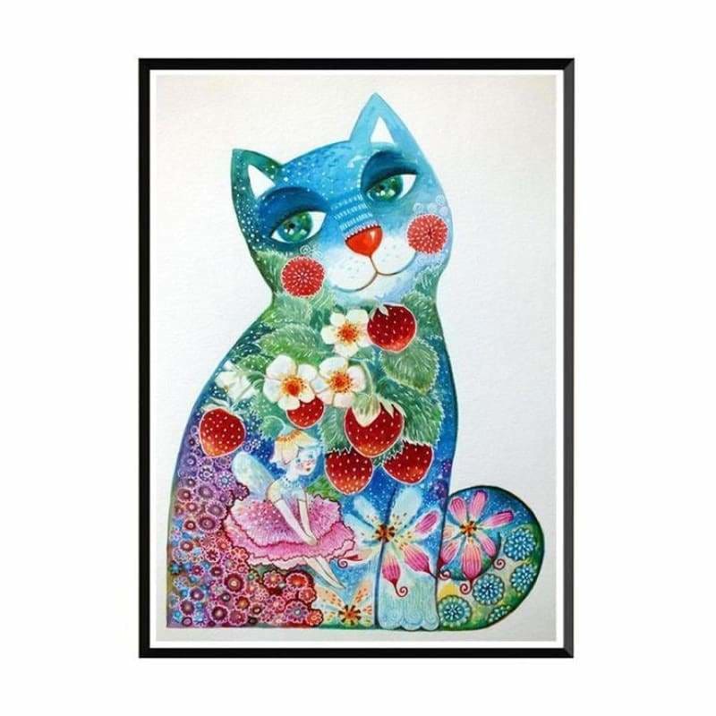 Modern Art Style Cat Full Drill - 5D Diy Diamond Painting 