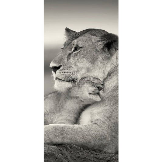 Mum And Baby Tiger 01 - Full Drill Diamond Painting -