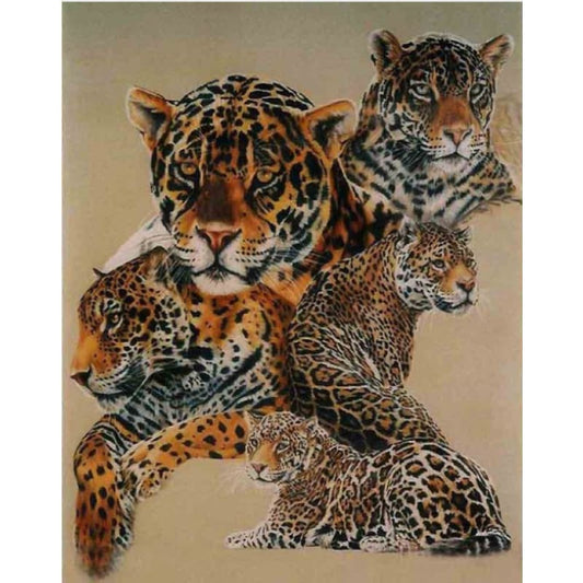 New Animal Leopard Picture Wall Decor Full Drill - 5D Diy
