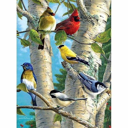 New Hot Sale Canvas Cute Bird Full Drill - 5D Diy Diamond