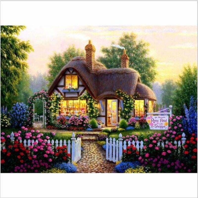 New Hot Sale Cartoon Dream Cottage Full Drill - 5D Diy 