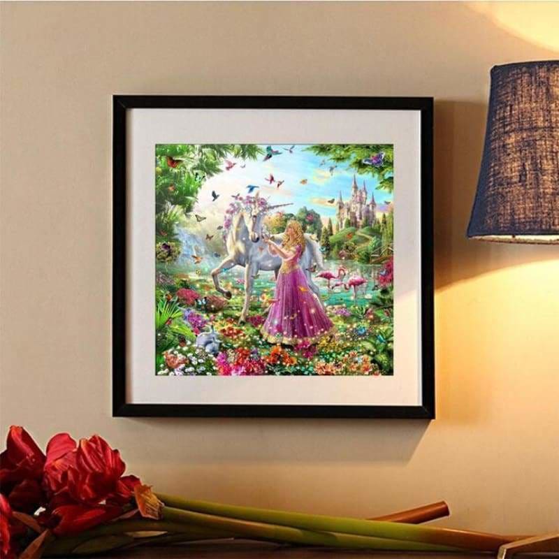 New Hot Sale Castle Unicorn Full Drill - 5D Diamond Painting