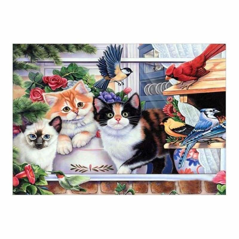 New Hot Sale Cat Full Drill - 5D Diy Diamond Painting Kits 