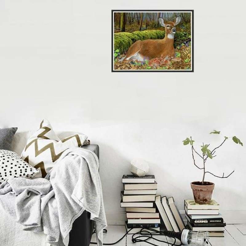 New Hot Sale Cute Deer Wall Decor Full Drill - 5D Diy 