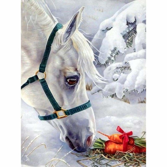 New Hot Sale Embroidery Animal Horse Full Drill - 5D Diy