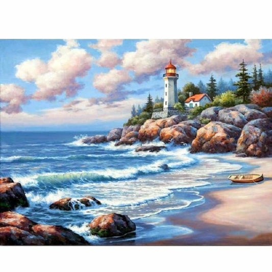 New Hot Sale Lighthouse Pattern Diy Full Drill - 5D Diamond