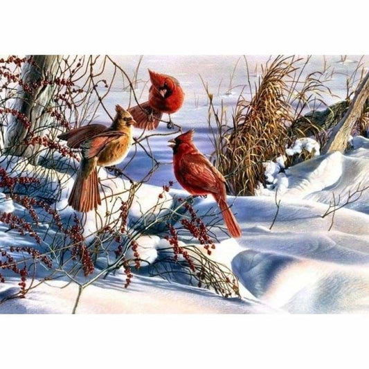 New Snow Bird Bling Bling Art Diamond Painting Kits VM8560 -