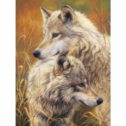 New Various Sizes Full Drill - 5D Diy Diamond Painting Wolf
