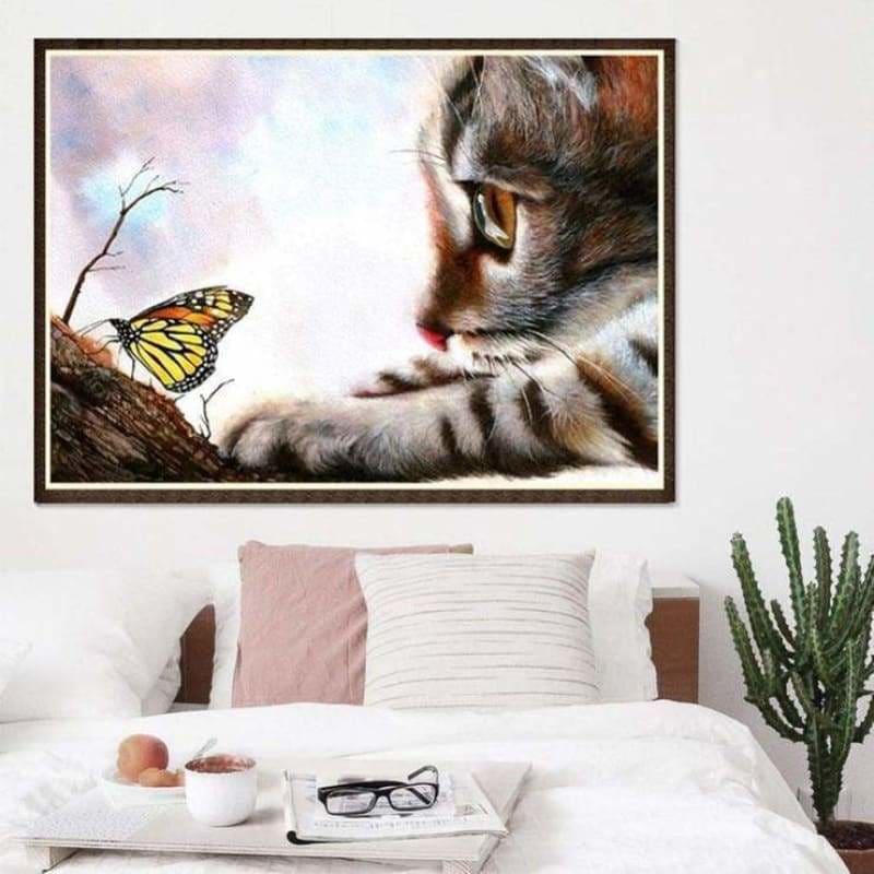 Oil Painting Style Cat Full Drill - 5D Diy Diamond Painting 