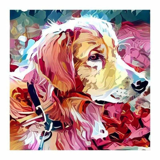 Oil Painting Style Pet Dog Diy Full Drill - 5D Full Diamond