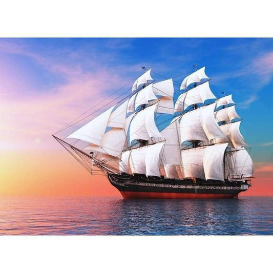 Old Sailing Ship - Full Drill Diamond Painting - NEEDLEWORK KITS