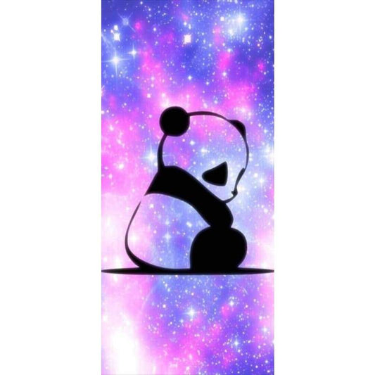 Panda Purple Blue- Full Drill Diamond Painting - Special