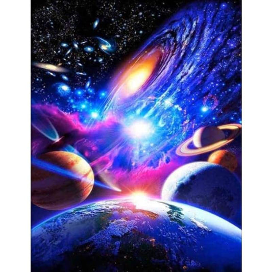 Planets 05- Full Drill Diamond Painting - Special Order -