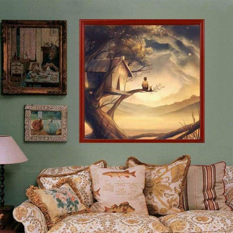 Full Drill - 5D Diamond Painting Kits Fantasy Cartoon Style Landscape - NEEDLEWORK KITS