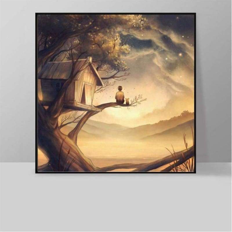 Full Drill - 5D Diamond Painting Kits Fantasy Cartoon Style Landscape - NEEDLEWORK KITS