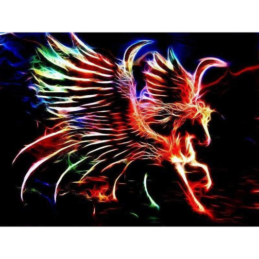 Rainbow fractal 14- Full Drill Diamond Painting - Special