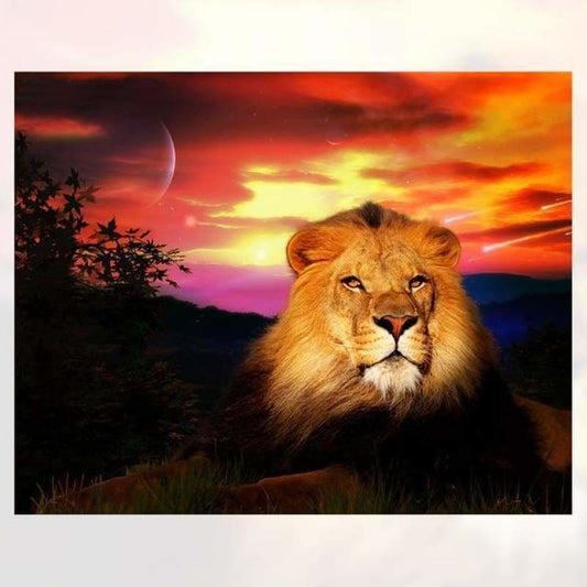 Special Animal Lion Portrait Full Drill - 5D Diy Diamond