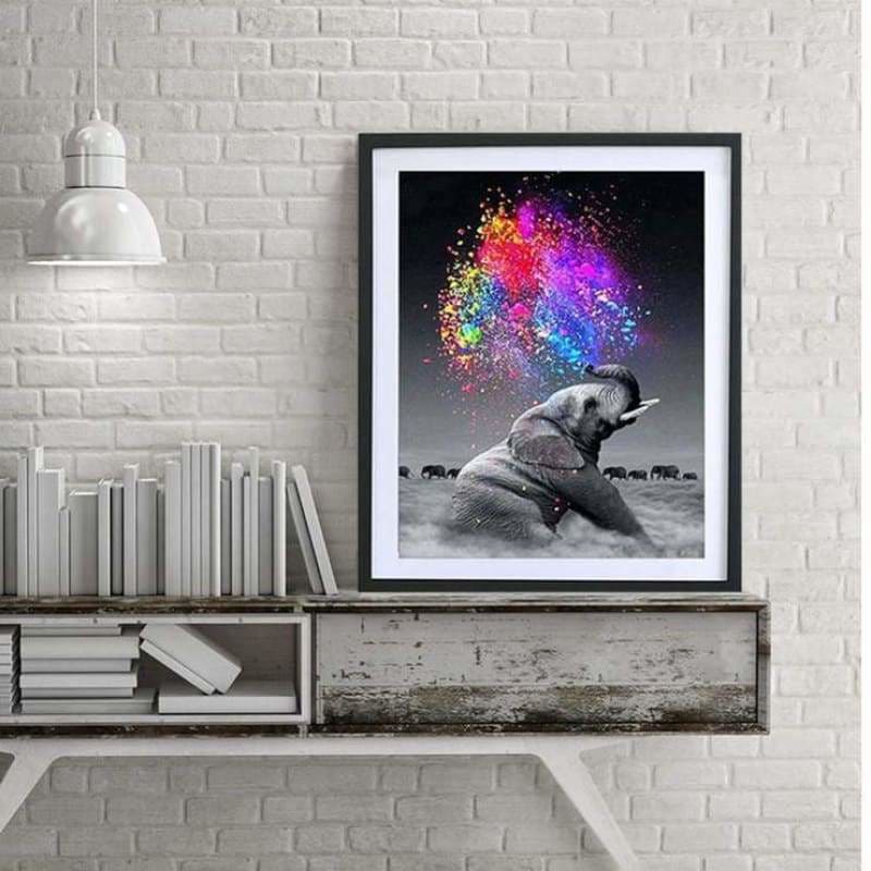 Special Dream Colorful Elephant Full Drill - 5D Diy Diamond 